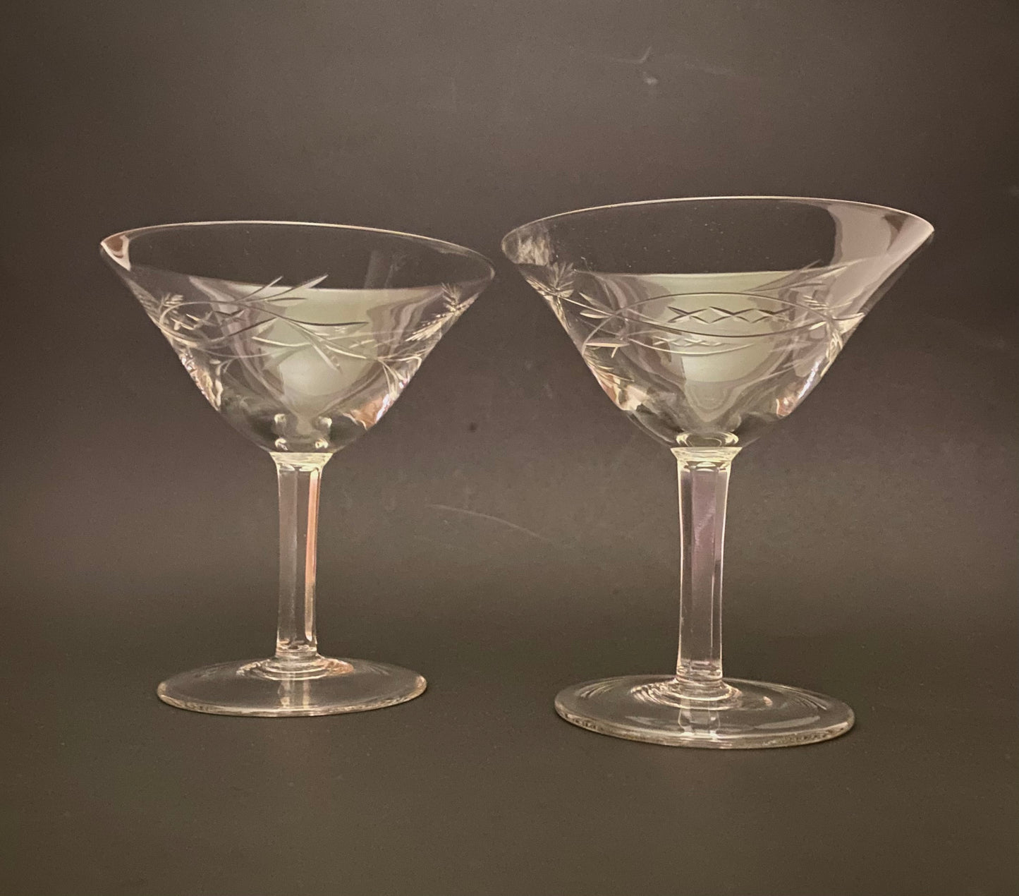 Trumpet Shaped Martini Glass (Pair) 6 Available