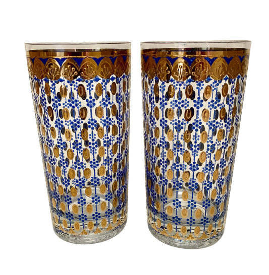 Culver Blue Tivoli Hiballs (Pair) 2 Available