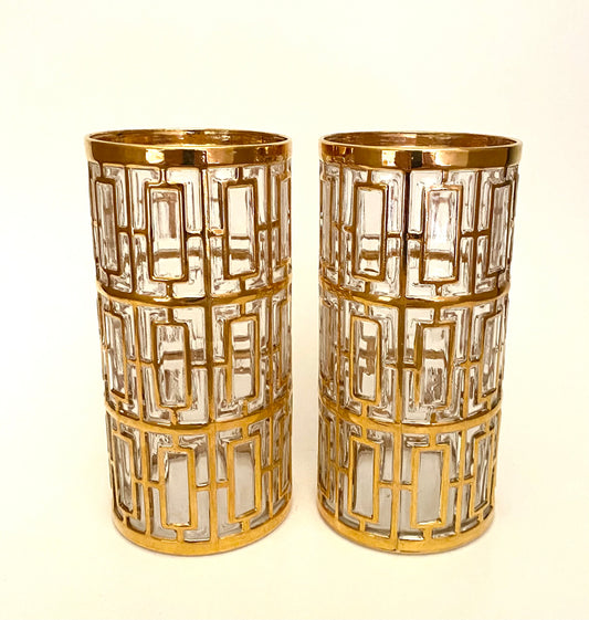 Imperial Glass Shoji Hiballs (Pair)