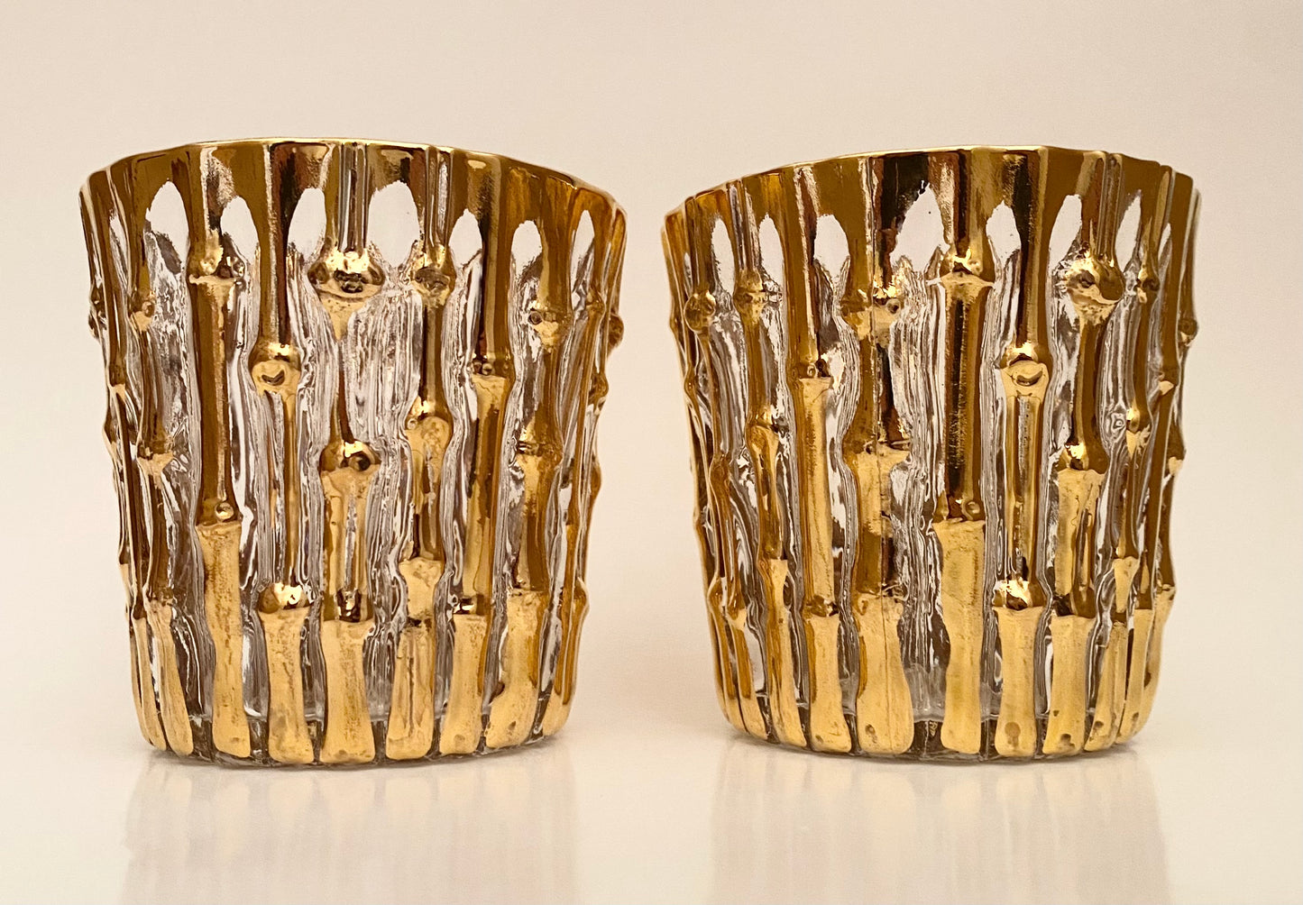 Imperial Glass Bambu Lowball/Rocks (Pair) 2 Available