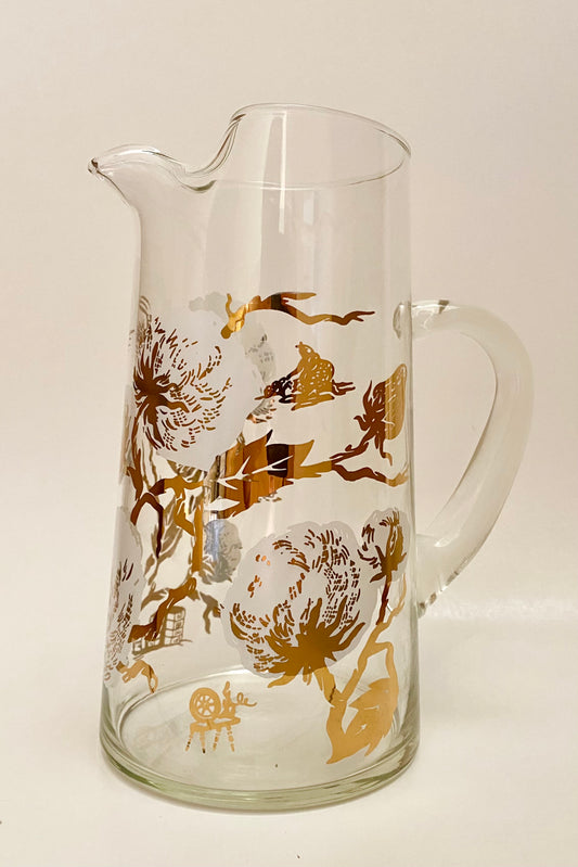 Mid Century Cotton Boll Pitcher 1 Available