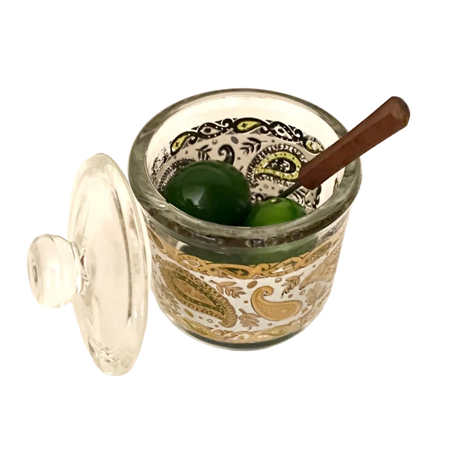 Georges Briard Paisley Olive Pot