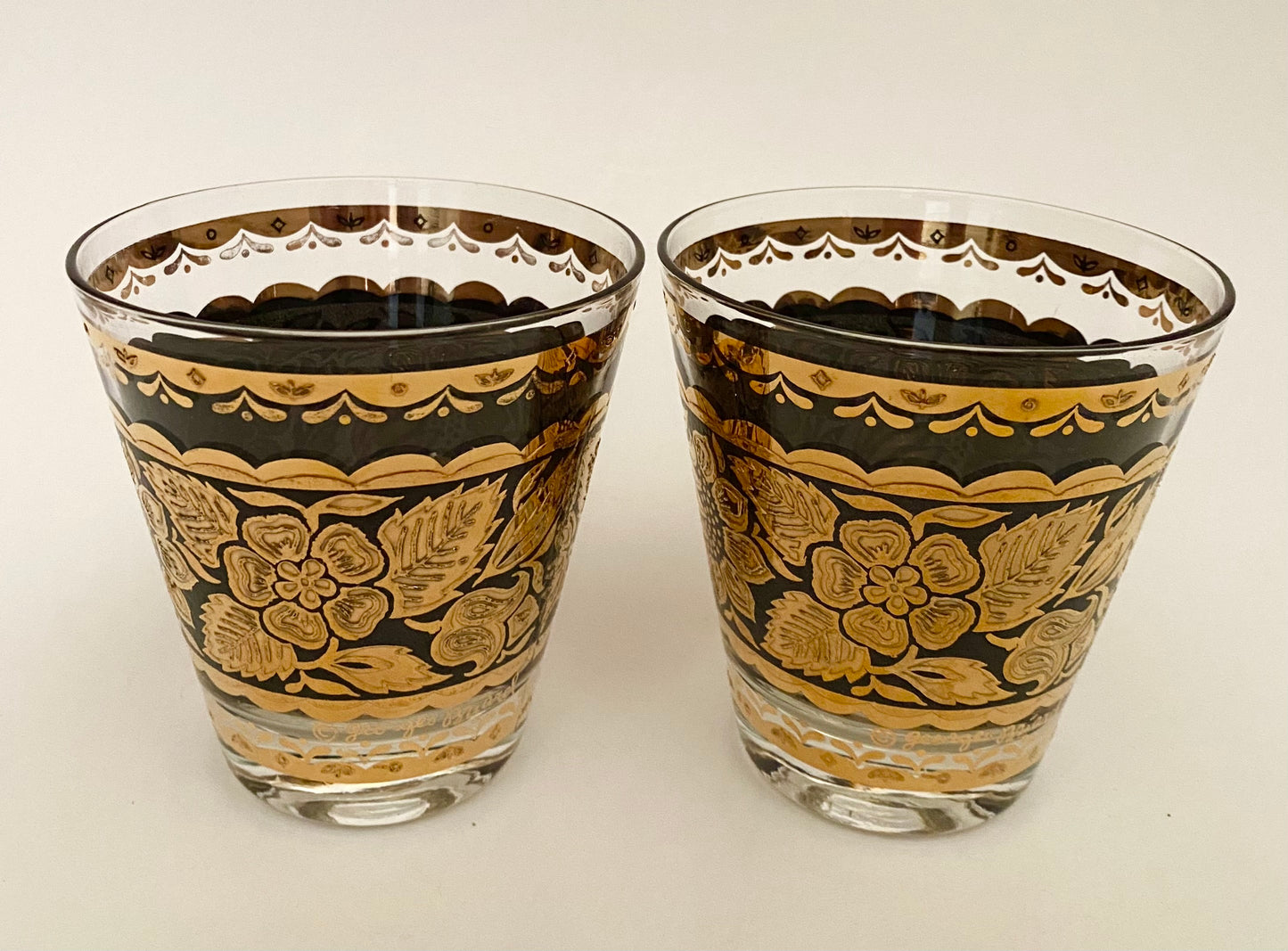 Georges Briard “Dogwood” Double Old Fashioneds (Pair) 1 Available