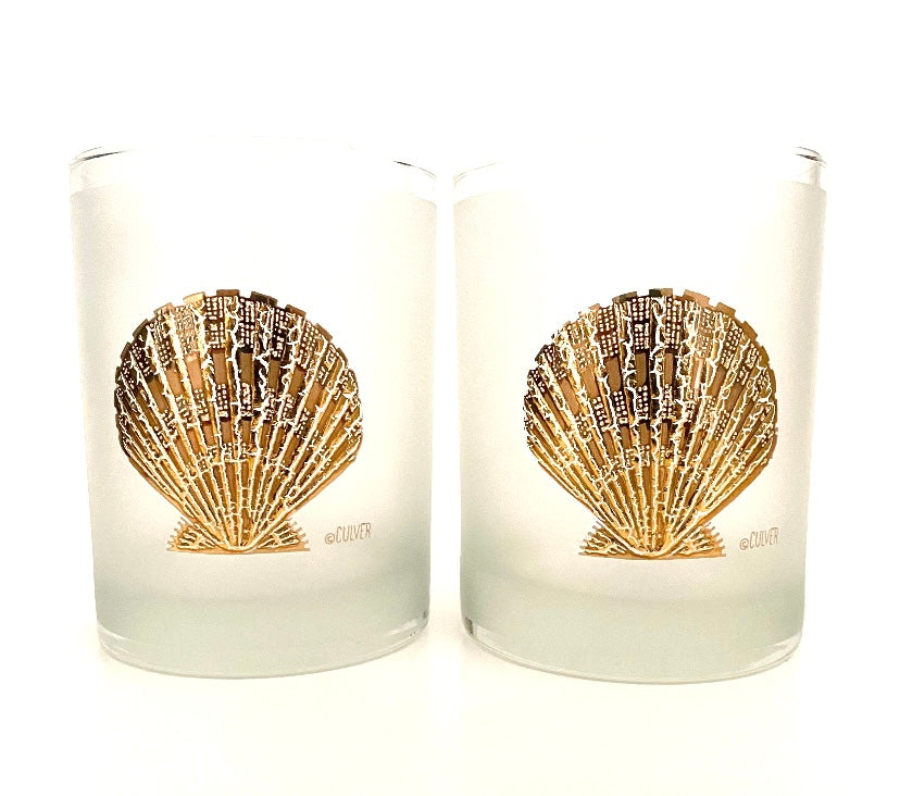 Culver Gold Shell Executive On The Rocks (Pair) 2 Available