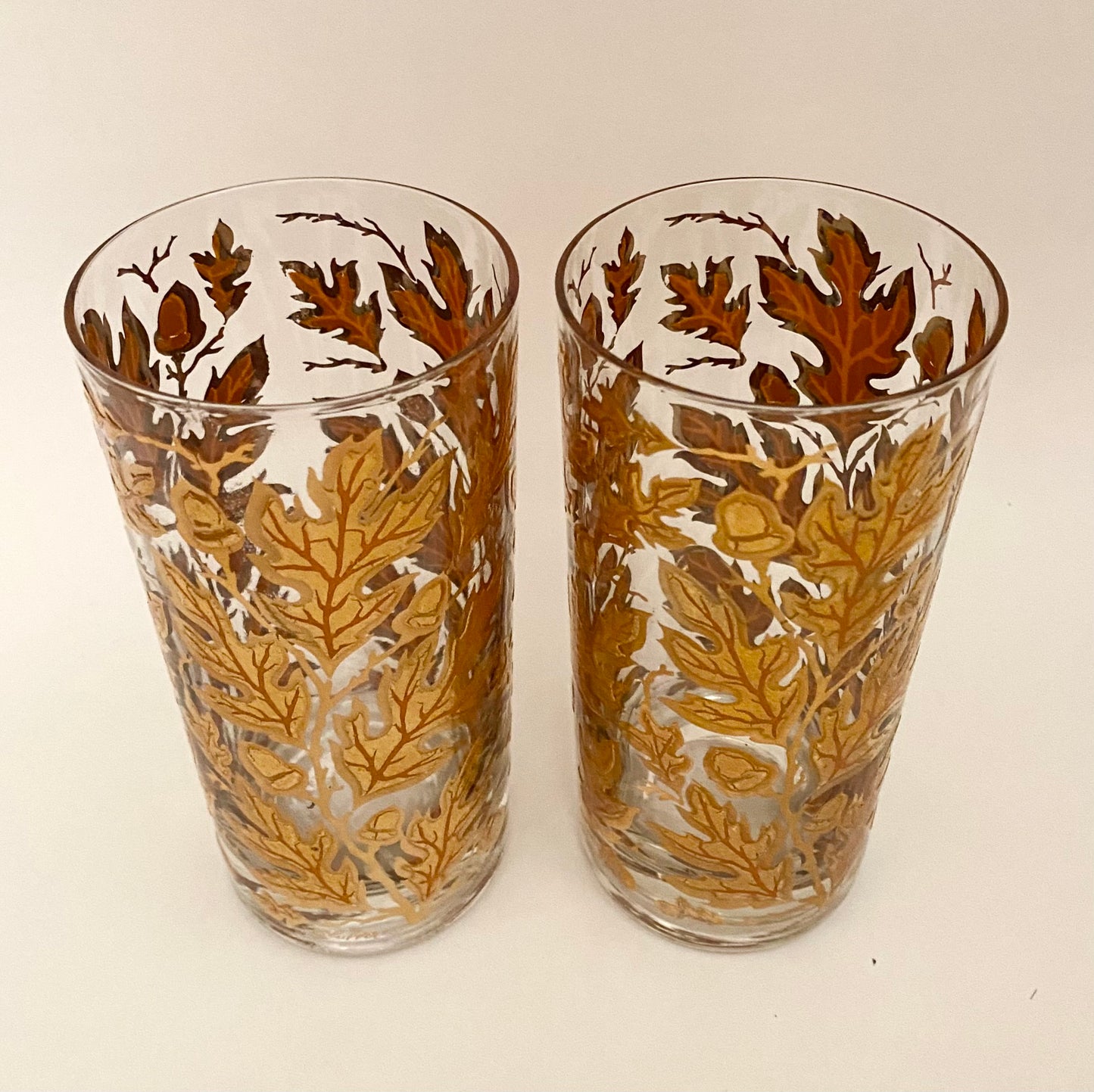 Culver Oak Leaf Hiballs (Pair) 3 Available