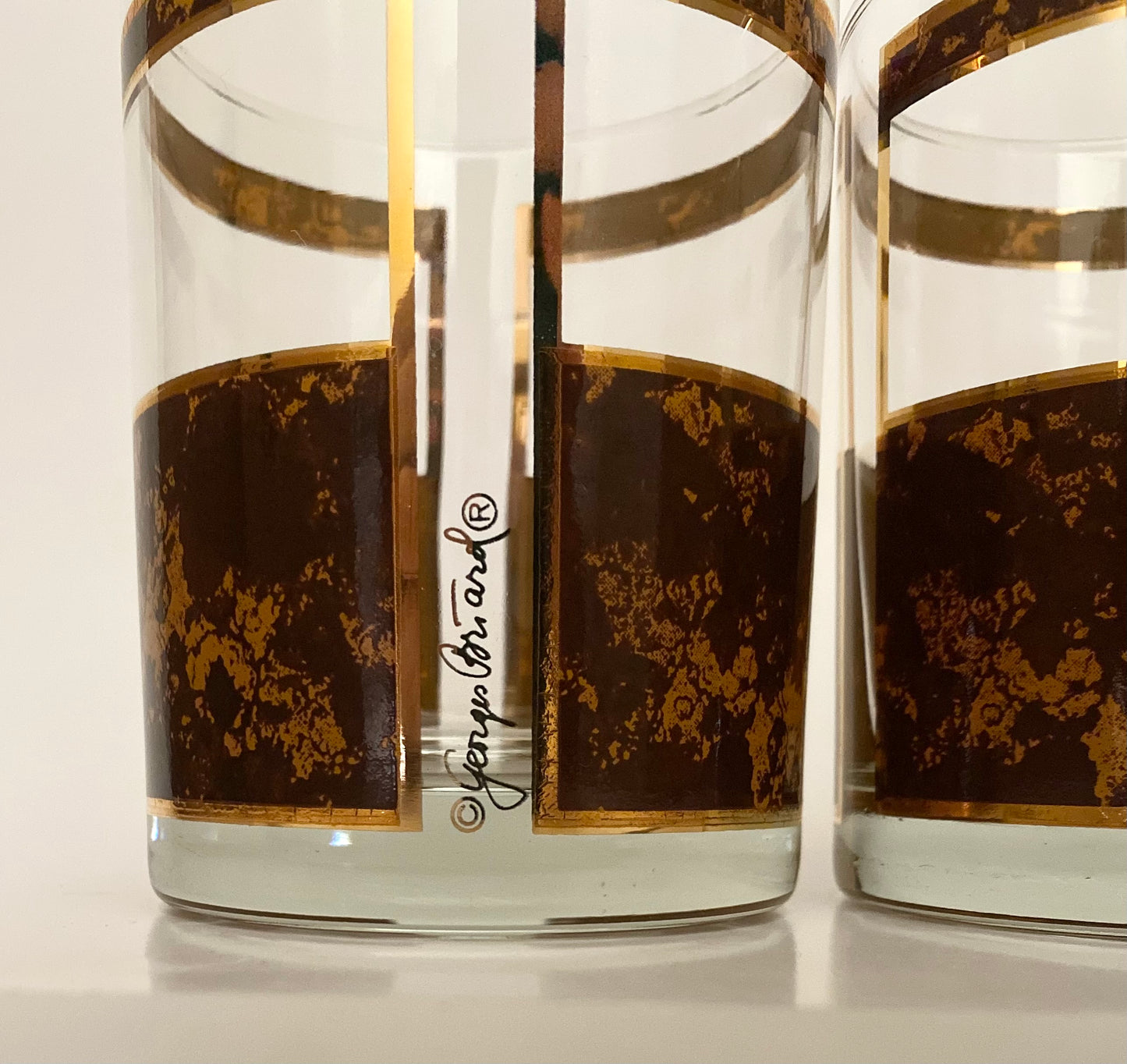 Georges Briard Tortoise Shell Rocks (Pair) 2 Available