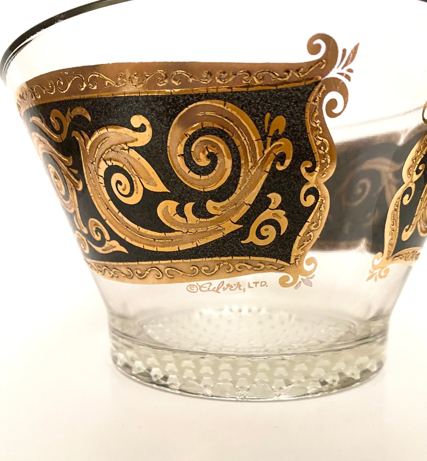 Culver Ebony Baroque Large Ice Bucket