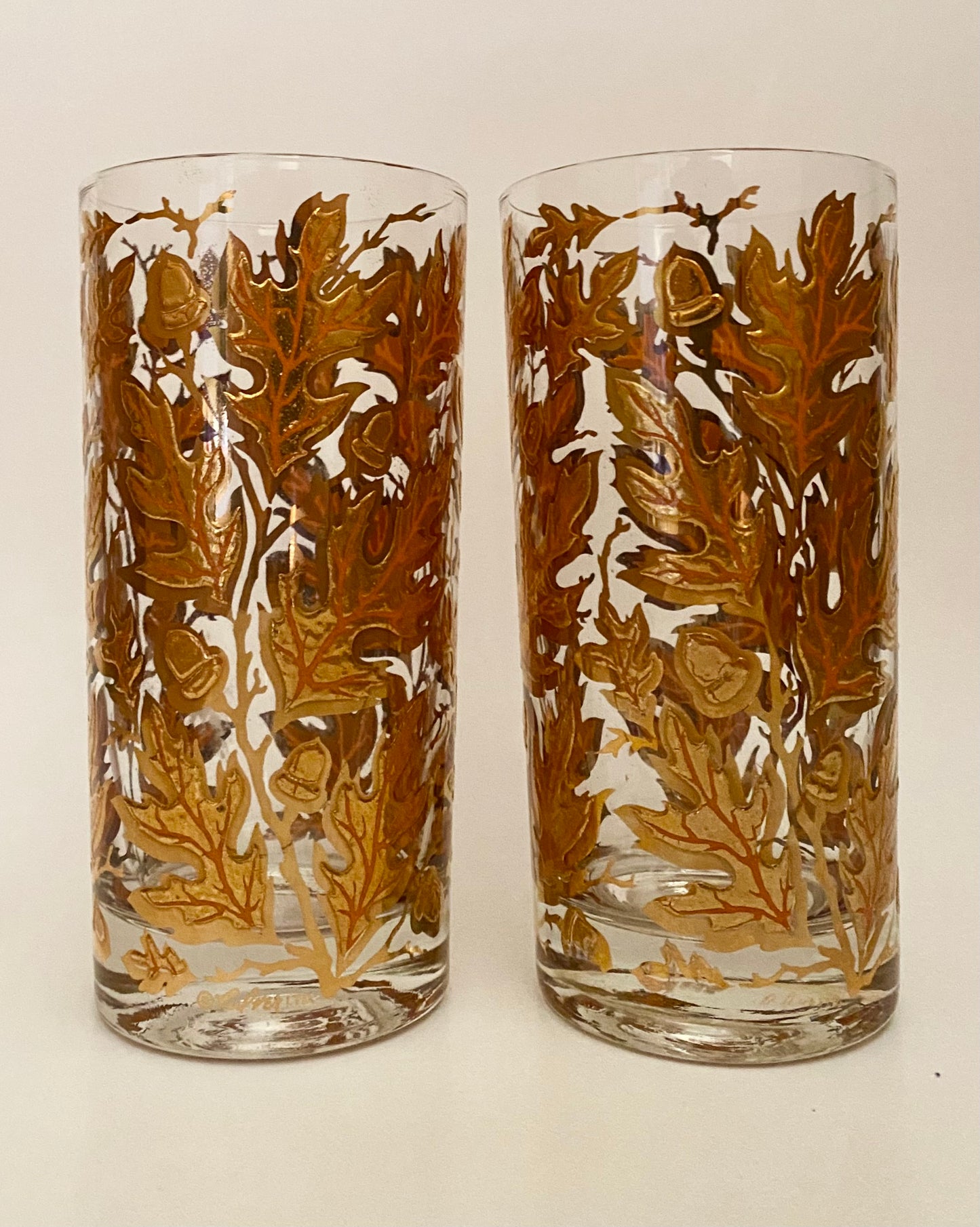 Culver Oak Leaf Hiballs (Pair) 3 Available