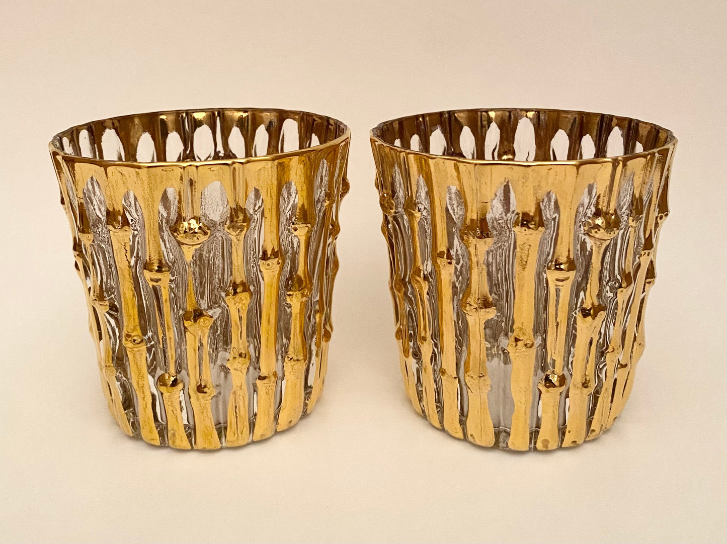 Imperial Glass Bambu Lowball/Rocks (Pair) 2 Available