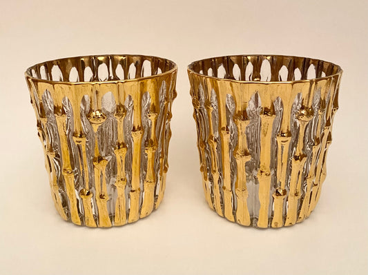 Imperial Glass Bambu Lowball/Rocks (Pair) 2 Available