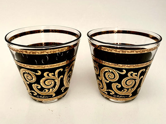 Culver Black Ebony Baroque On the Rocks/Old Fashioned (Pair) 2 Available