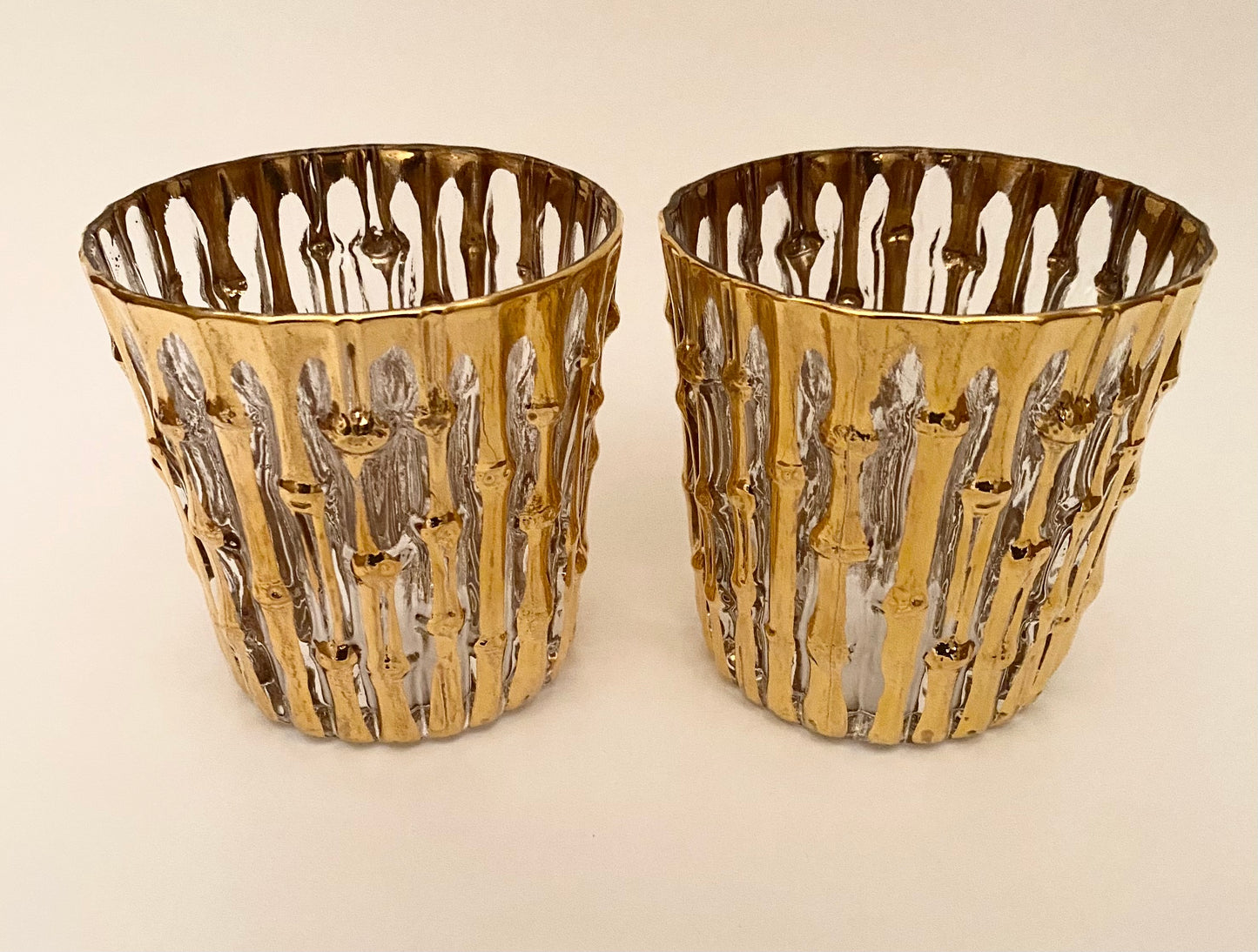 Imperial Glass Bambu Lowball/Rocks (Pair) 2 Available