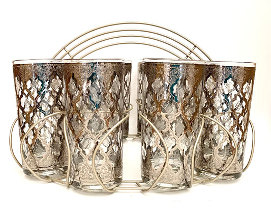 Culver Silver Valencia Highball Caddy (8)