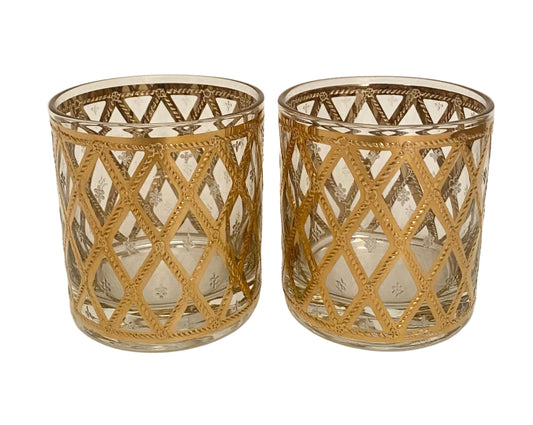 Culver Brussels Whiskey Glasses (Pair) 4 Available