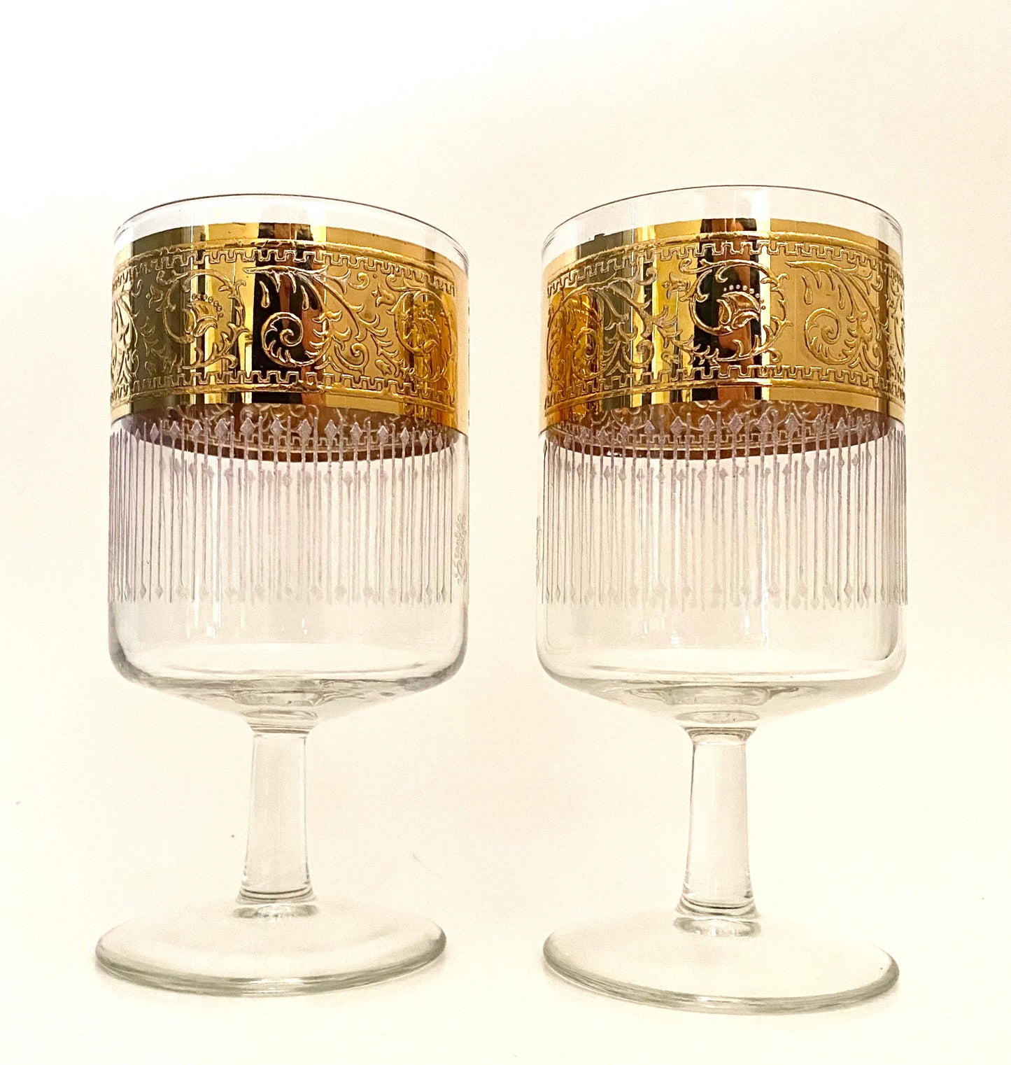 Starlyte Tiffany Stemmed Glass (Pair) 2 Available