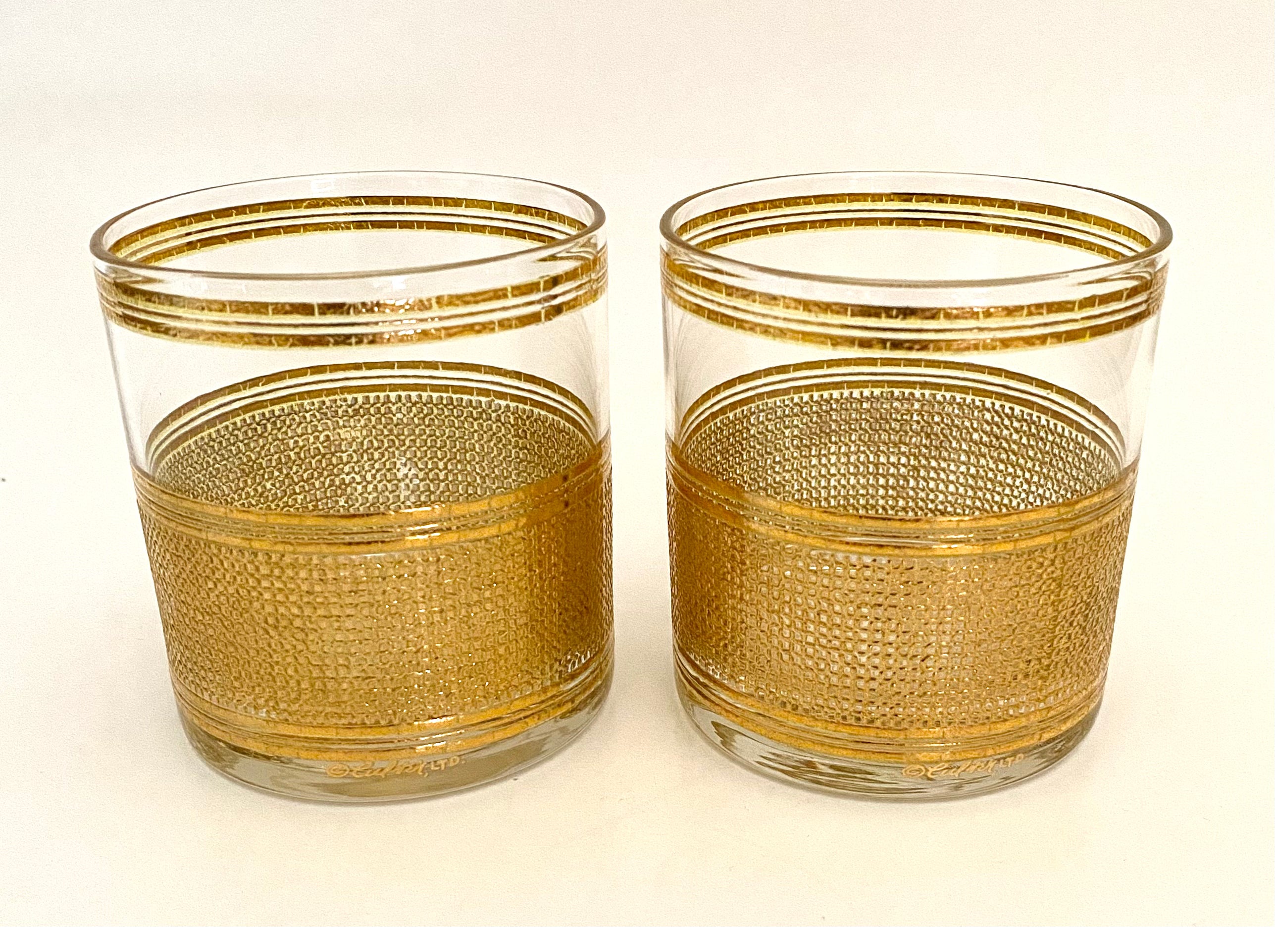 Culver Fresco Whiskey Glasses (Pair) 2 Available – Mid Century Barware