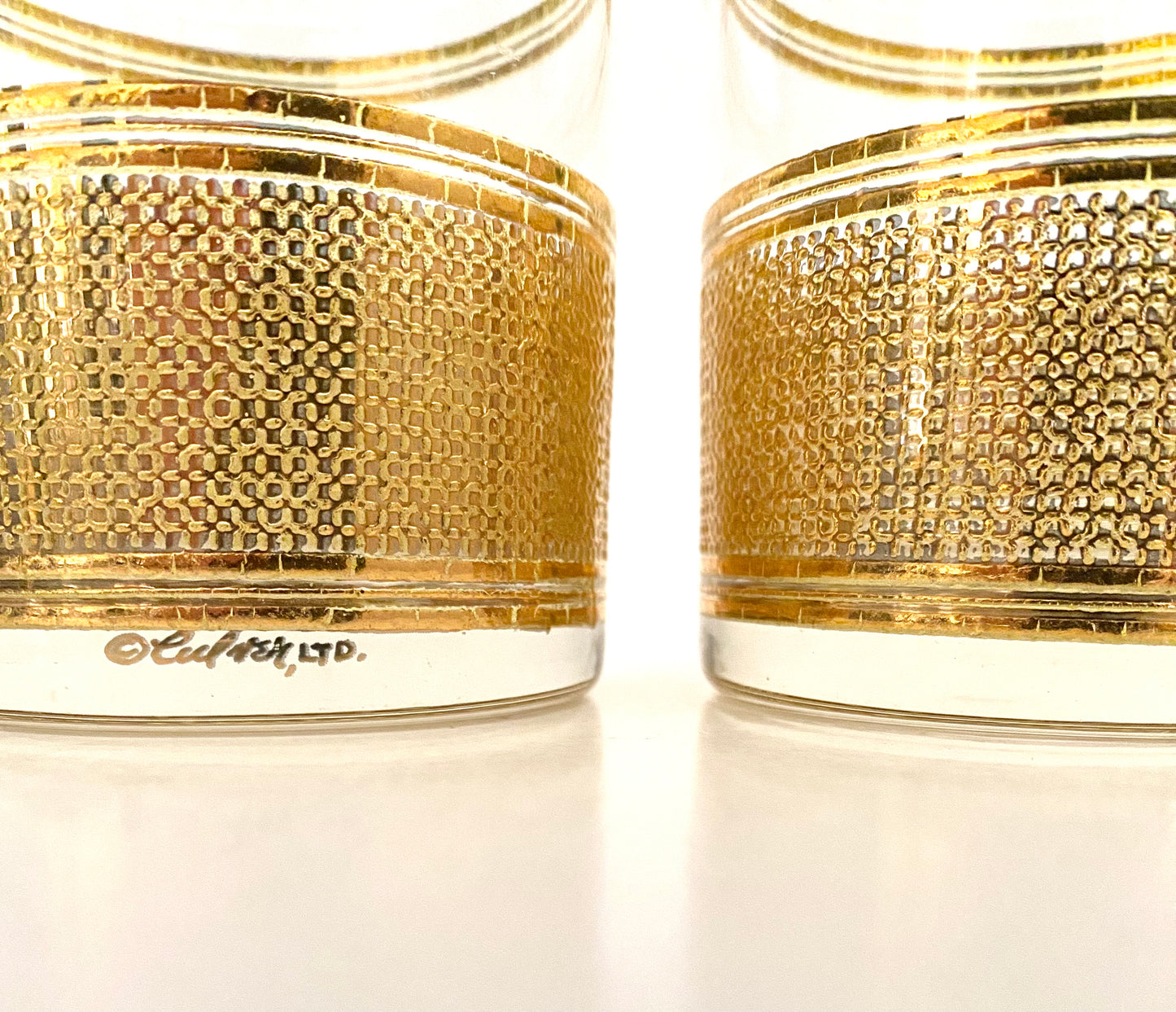 Culver Fresco Whiskey Glasses (Pair) 2 Available