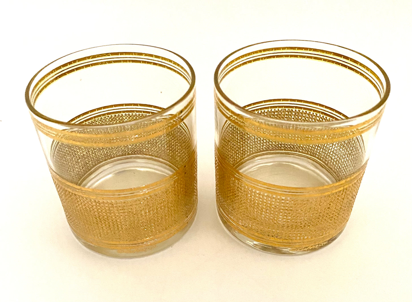 Culver Fresco Whiskey Glasses (Pair) 2 Available