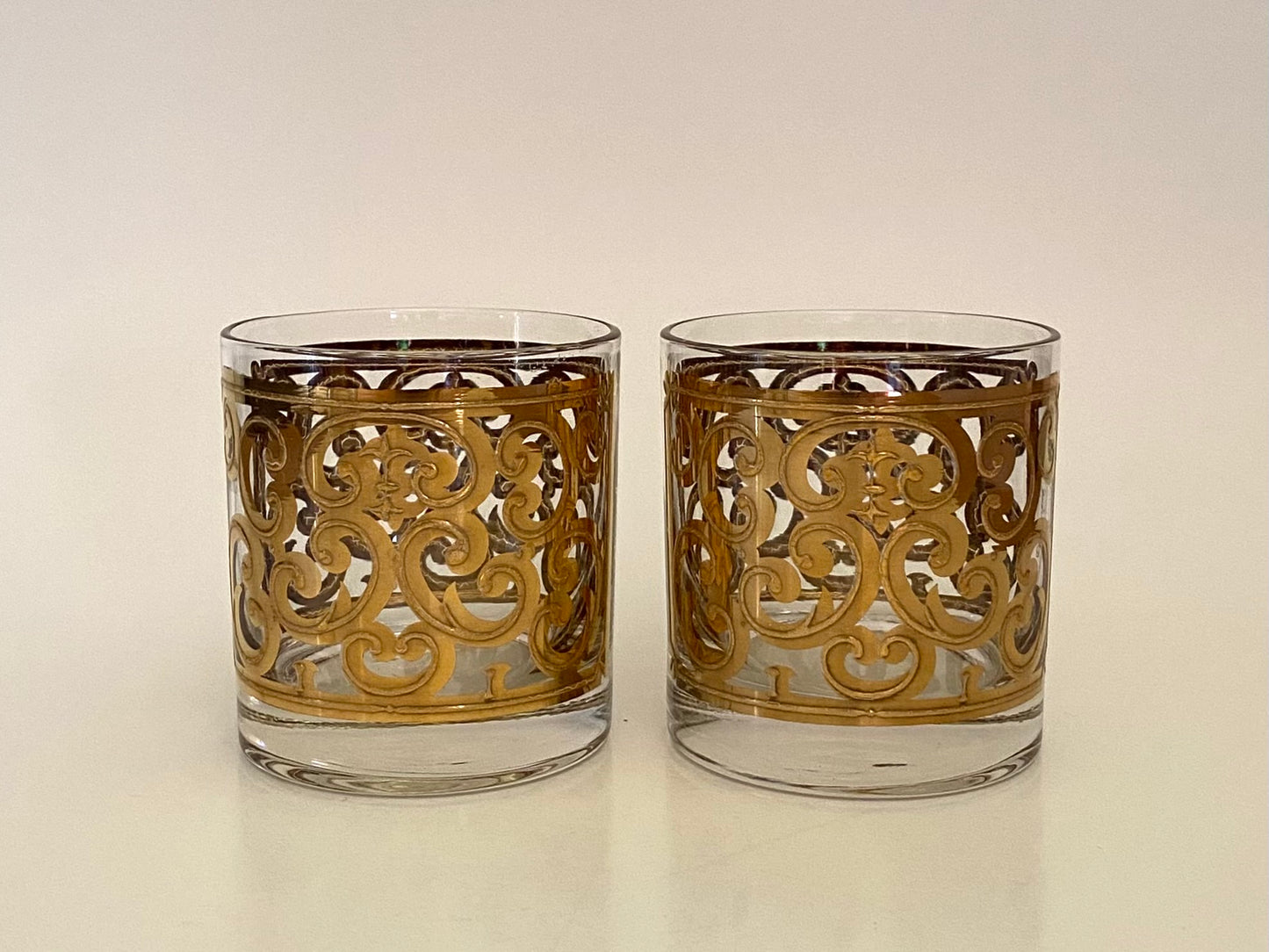 Georges Briard Spanish Scroll Whiskey Glasses (2)